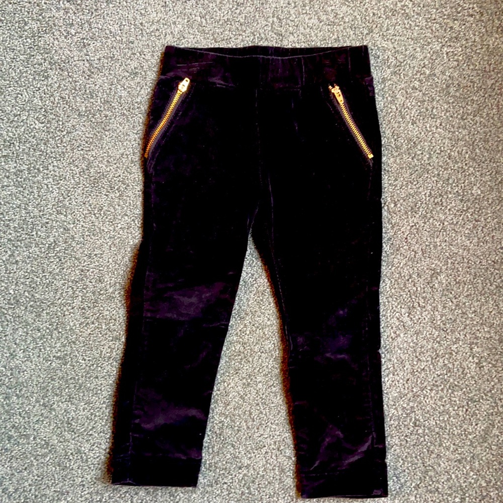 Toddler girls corduroy black pants